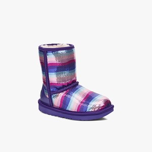 Ugg Classic Short II Rainbow Klassiska Stövlar Barn Lila/Olika Färger (702189TSB)